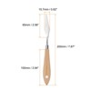 Unique Bargains Stainless Steel Flexible Pointy Wood Handle Painting Mixing Knife 4 Pcs - 2 of 4