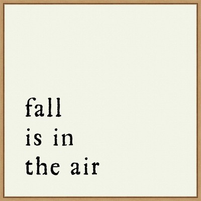 22" x 22" Fall is in the Air Portfolio Framed Wall Canvas - Amanti Art