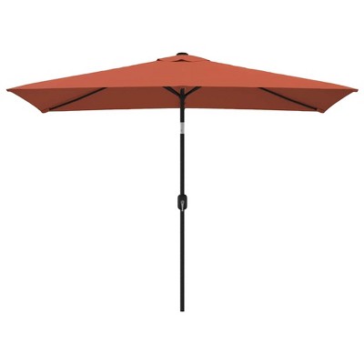 vidaXL Garden Parasol Terracotta Polyester 118.1x78.7 in Tiltable