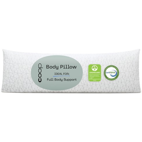 Coop Home Goods The Original Body Adjustable Pillow For Sleeping Soft Zippered Washable Cover Side Sleepers Long Pillow For Pregnancy 20x54 Target