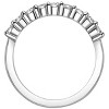Pompeii3 1/2ct Diamond Wedding Ring Half Eternity Wedding Band 14K White Gold - 2 of 4