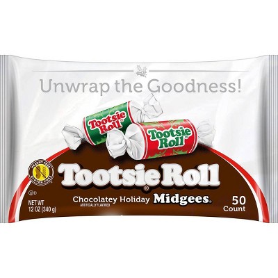 Tootsie Roll Holiday Chocolate Midgees - 12oz