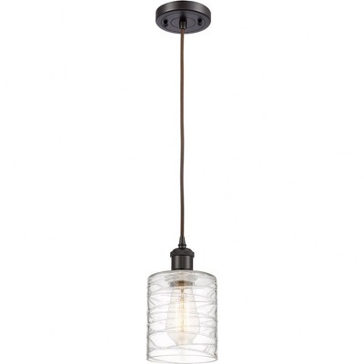 Cobbleskill - 1 Light Cord Hung Mini Pendant In Industrial Style-8 Inches Tall and 5 Inches Wide