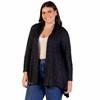 24seven Comfort Apparel Plus Size Open Front Long Sleeve High Low Cozy Cardigan - 2 of 4