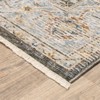 Captiv8e Designs Maximillian Traditional Distressed Medallion Gray/Blue Area Rug - 4 of 4
