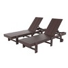 WestinTrends Ashore Modern Poly Reclining Chaise Lounge With Wheels (Set of 2pcs) - 3 of 3