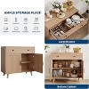 Wooden Storage Cabinet with Drawer & Doors ¨C Versatile Sideboard Buffet, Ideal for Living Room, Dining Room, Entryway, Bedroom, Coffee Bar Organizer - 4 of 4