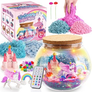 FUNFORFUN Unicorn Terrarium Craft Kit for Kids, Unicorn Gifts for 3 4 5 6 7 8 Year Old Girls, Craft Kits for Kids Girls Age 3-9 - 1 of 4