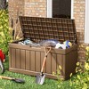 LACOO 82 Gal. Outdoor Storage Resin Deck Box - 4 of 4