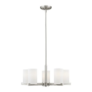 Livex Lighting Astoria 5 - Light Chandelier in  Brushed Nickel - 1 of 4