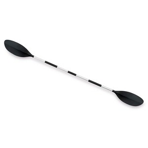 INTEX 69629E 86" Kayak Paddle: Ribbed Spoon Shaped Blades – Lightweight Shaft – Comfortable Grips – 3-Position Feather Adjustability – TUV RL Approved - 1 of 4