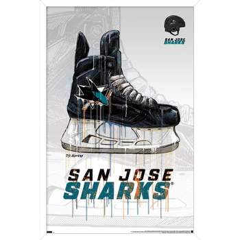 Trends International Nhl San Jose Sharks - Maximalist Logo 23 Framed Wall  Poster Prints : Target