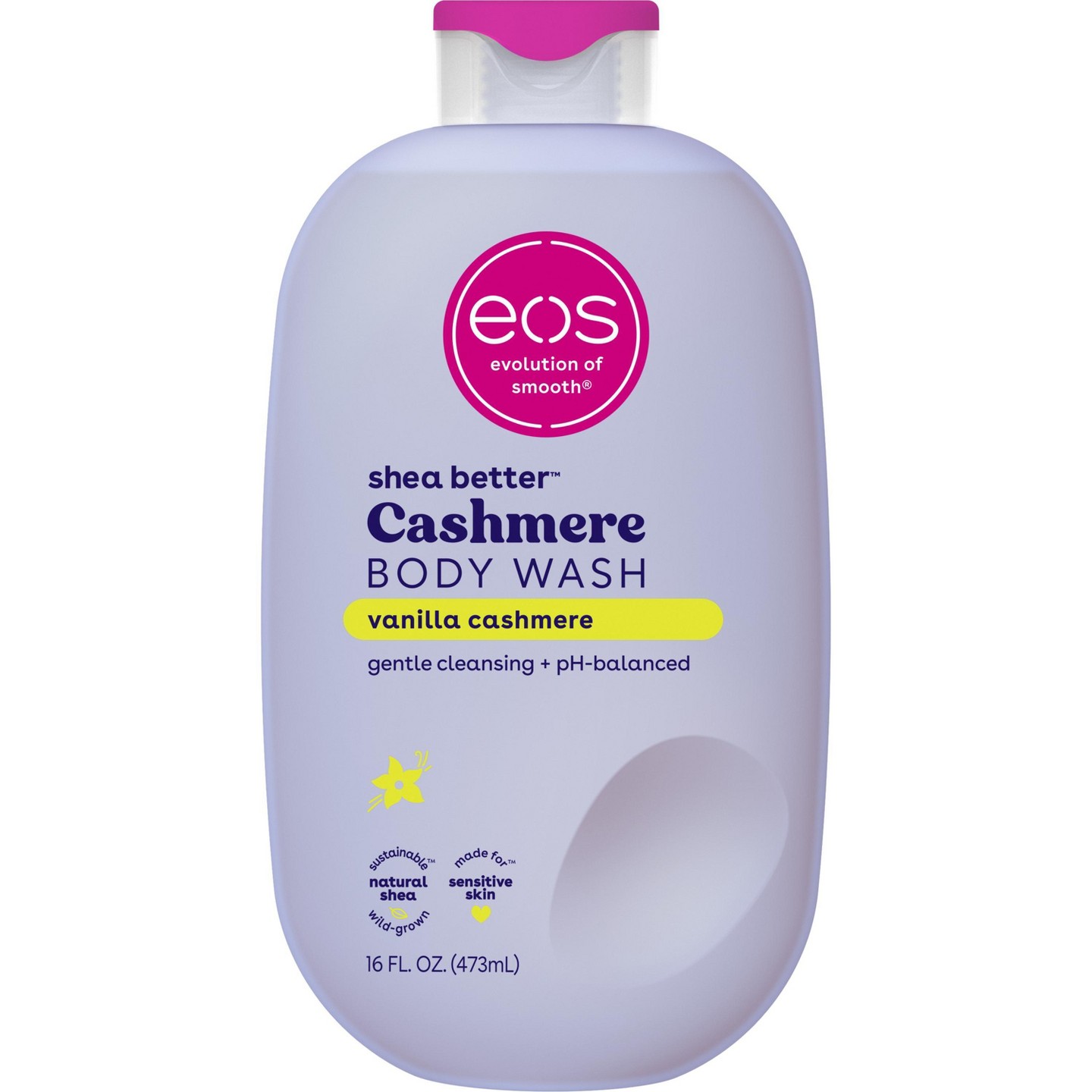 Гель для душа eos Shea Better Cashmere, Vanilla Cashmere, 16 fl oz — фото 1