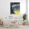Stupell Industries Nighttime Moon Skiing Skeleton Winter Snow Slope  Canvas Art - 3 of 4
