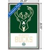 Trends International NBA Milwaukee Bucks - Logo 21 Framed Wall Poster Prints - 3 of 4