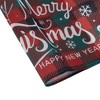 Unique Bargains Christmas Place Mats Flax Red White Green 11.8"x17.7" 2Pcs - 4 of 4