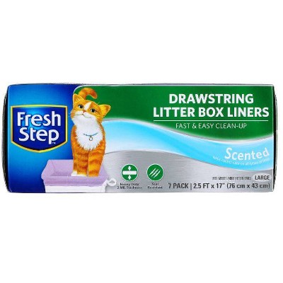 Fresh Step Scented Litter Box Liners For Cats - 7ct