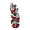 Transpac Resin 11 in. Brown Christmas Pinecone Gnome Stack - 3 of 4