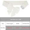 INSPIRE CHIC Women's Dress Elastic Versatile Wide Bow Tie Belt 1 Pc - 3 of 4