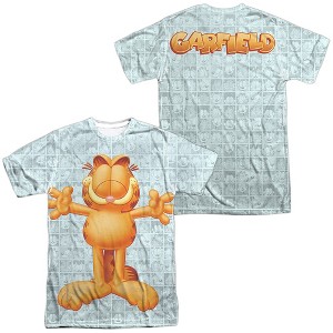 Men's Garfield Free Hugs (Front Back Print) Short Sleeve Costume T-Shirt - 1 of 4