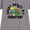 - Hey Arnold! - Cheat Day Graphic Short Sleeve Fleece Dress - 2 of 4