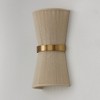 Capital Lighting Cecilia 2 - Light Wall Light in  Bleached Natural Rope/Patinaed Brass - 3 of 4