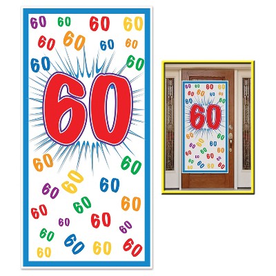 Beistle 60  Door Cover, 5' x 30", (2/Pkg) Multicolored