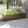 vidaXL Solid Wood Pine Garden Planter 78.7"x19.7"x19.7"- Durable, Weather-Resistant Honey Brown Raised Bed for Outdoor Planting - 2 of 4