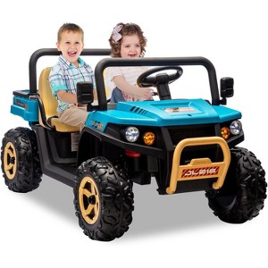 24V Ride On Dump Truck, 2 Seater Electric Ride On Car Toy for Kids - 1 of 4