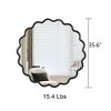 ALEXOUN Solid Wood Wavy Bathroom Mirror Wall Decor Modern Mirror Wall Decor for Bathroom, Bedroom, Living Room,Cloakroom - 3 of 4