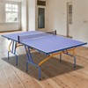DSVIMOY Portable Ping Pong Table, 8ft Foldable Table Tennis Table Set with Net, 2 Paddles & 3 Balls for Indoor Outdoor, Blue&Orange, 96"*48"*30" - 4 of 4
