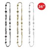 Beistle Black, Gold, and Silver Happy New Year Beads-Of-Expression, 36", Pack of 6 - 2 of 4