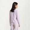 Anna-Kaci Lounge Women's 3-Piece Pajama Set with Ribbed Tank Top Long Sleeve Button Cardigan and Relaxed Fit Pants - 3 of 4