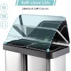 GustoWave 16 Gallon/30L+30L Double Compartment , Stainless Steel Kitchen Garbage Can - 2 of 4