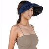 Anna-Kaci Womens Foldable Visors Sun Hat Wide Brim Roll-up Headband UV Protection Beach Hat - 4 of 4