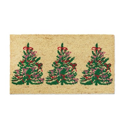 tag Bows Christmas Tree Pvc Coir Mat