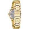 Bulova Ladies' Classic Diamond 3-Hand Quartz Gold Tone Stainless Steel Watch, White Dial 33mm - 3 of 4