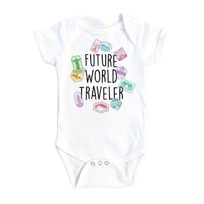 Traveler Stamps - Baby Boy Girl Clothes Infant Onesie® Funny Cute Newborn GS1
