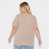 Women's Short Sleeve Celestial Easy Graphic T-Shirt - Taupe - 3 of 3