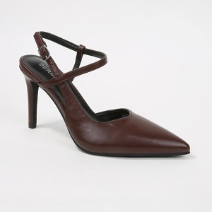 Berness Women's Charise Vegan Leather Cross-Strap Stiletto Heels - 1 of 4