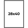 PosterPalooza | Flat Silver Picture Frame - UV Acrylic, Foam Board Backing, Hanging Hardware - 2 of 4
