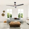 Parrot Uncle 56" Black Farmhouse LED Ceiling Fan with Remote and Light - 4 of 4