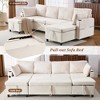 111.8" U-Shaped Sectional Sofa Bed with Storage & USB - 4 of 4