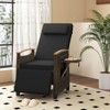 Costway 1/2 PCS Patio Wicker Recliner Chair with Adjustable Backrest Footrest Flip Side Table White/Black - 4 of 4