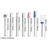 Unique Bargains Emery Nail Drill Bits Set for Acrylic Nails 3/32 Inch Nail Art Tools 40mm Length Colorful 7 Pcs - 4 of 4