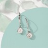 Ross-Simons 1.00 ct. t.w. Bezel-Set Diamond Drop Earrings in 14kt White Gold - 3 of 4