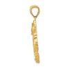 Black Bow Jewelry 14k Yellow Gold 2D Dragon Pendant, 25mm - 2 of 4