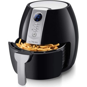Ultrean Air Fryer, 4.2 Quart Electric Hot Airfryer Oven Oilless Cooker for Quick Easy Meals, Nonstick Frying Pot, UL Certified,1500w, Black - 1 of 4