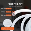 VEVOR PEX Pipe 3/4 Inch, 100 Feet Length PEX-B Flexible Pipe Tubing for Potable Water, Pex Water Lines for Hot/Cold Water & Easily Restore  ,White - 3 of 4