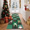 Modern Christmas Decorations Indoor Geometric Soft Non-Shedding Floor Mat Washable Low Pile - 2 of 4